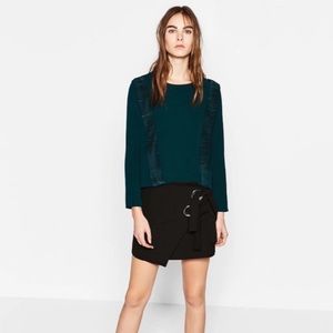 Zara dark green top